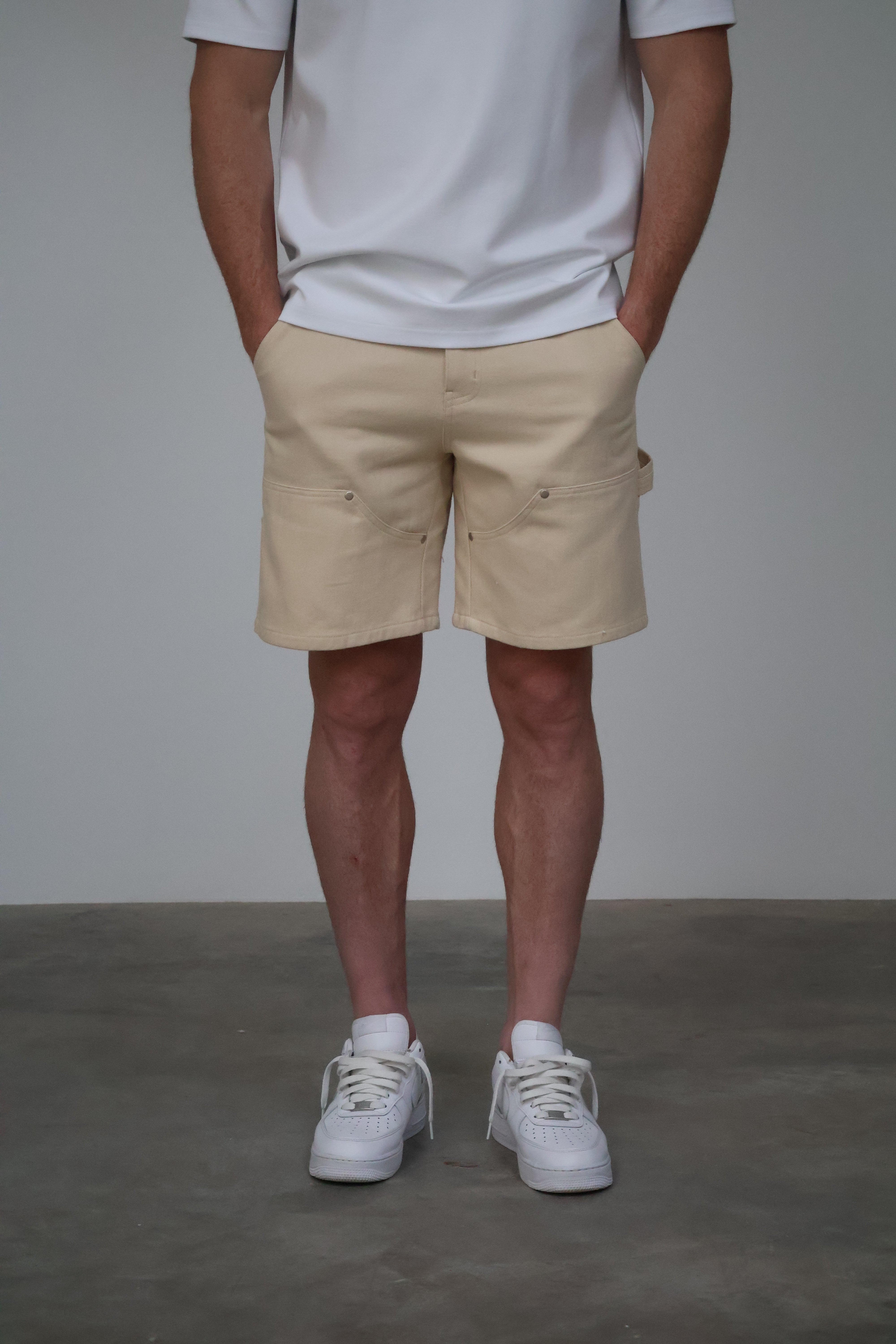Carpenter Shorts - Beige