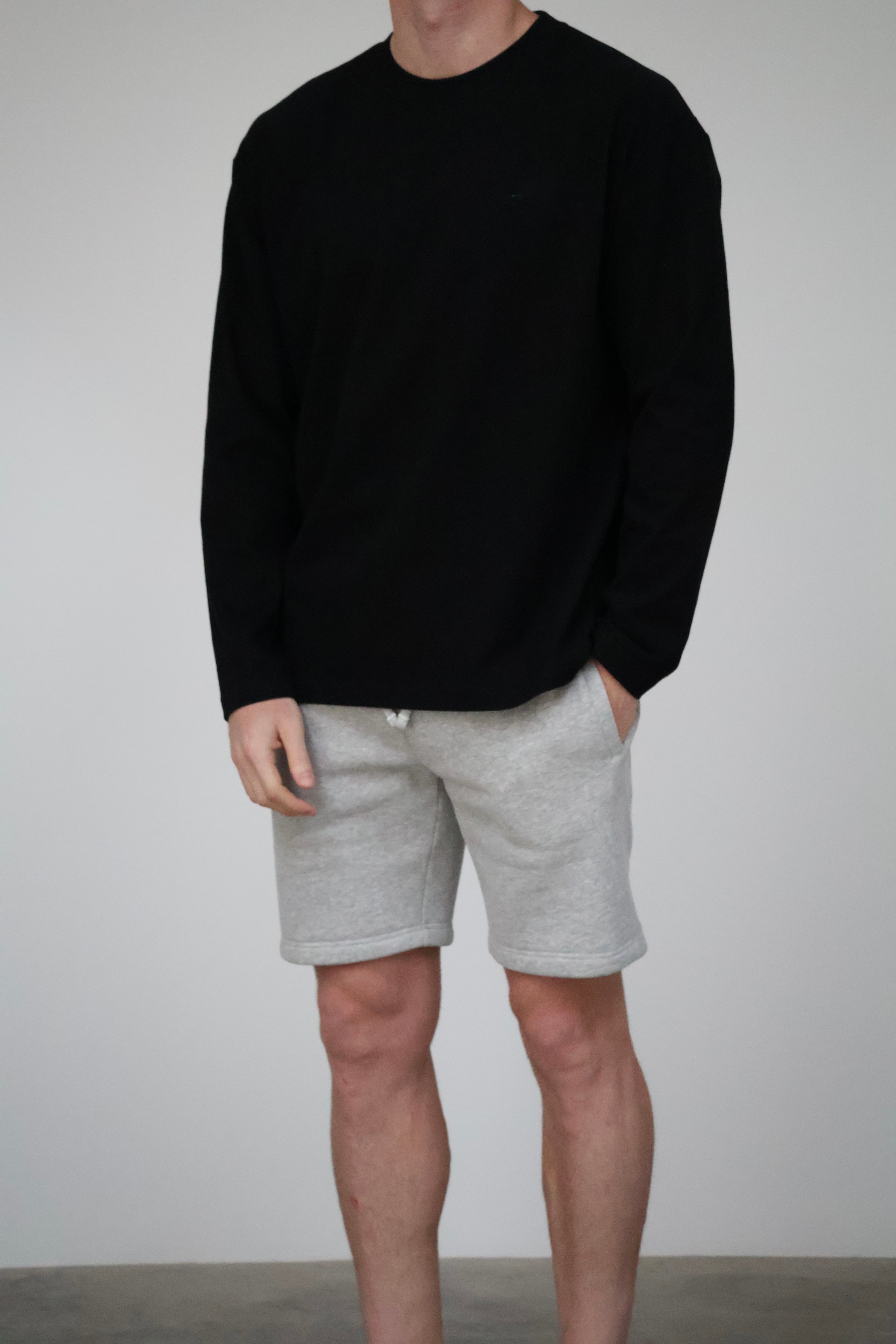 Blank Long Sleeve T-Shirt - Black