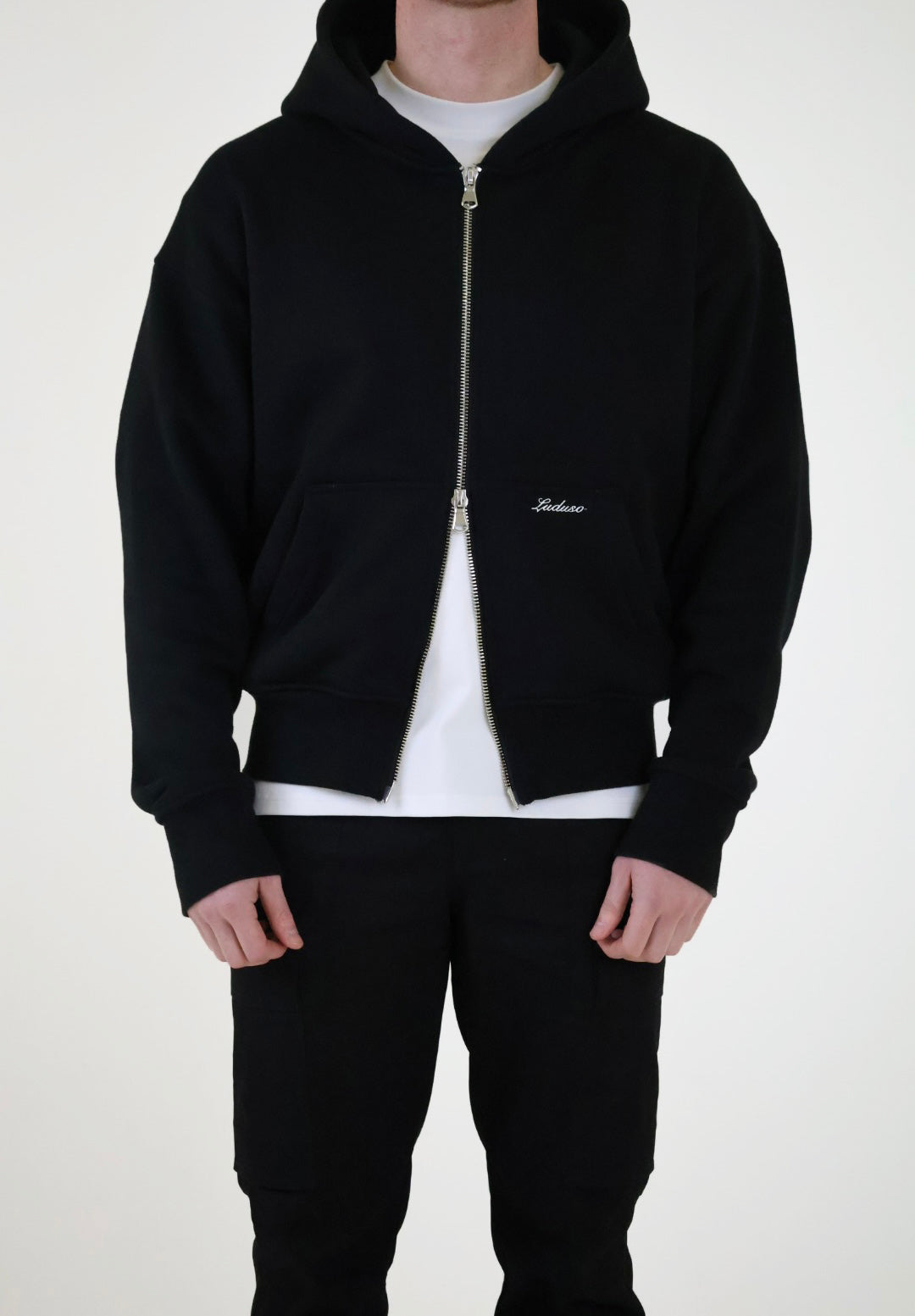 Heavyweight Zip-Through Black