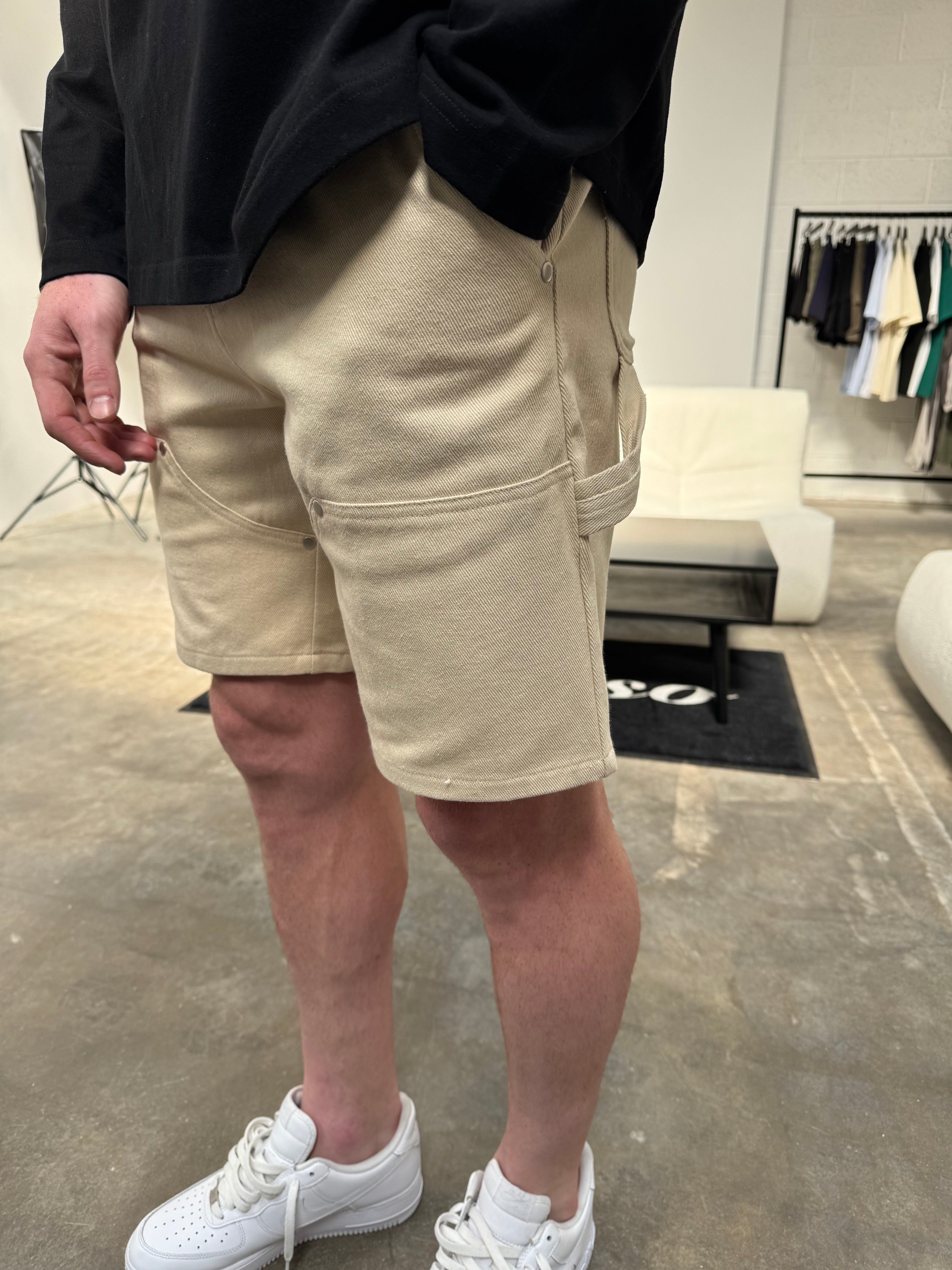 Carpenter Shorts - Beige