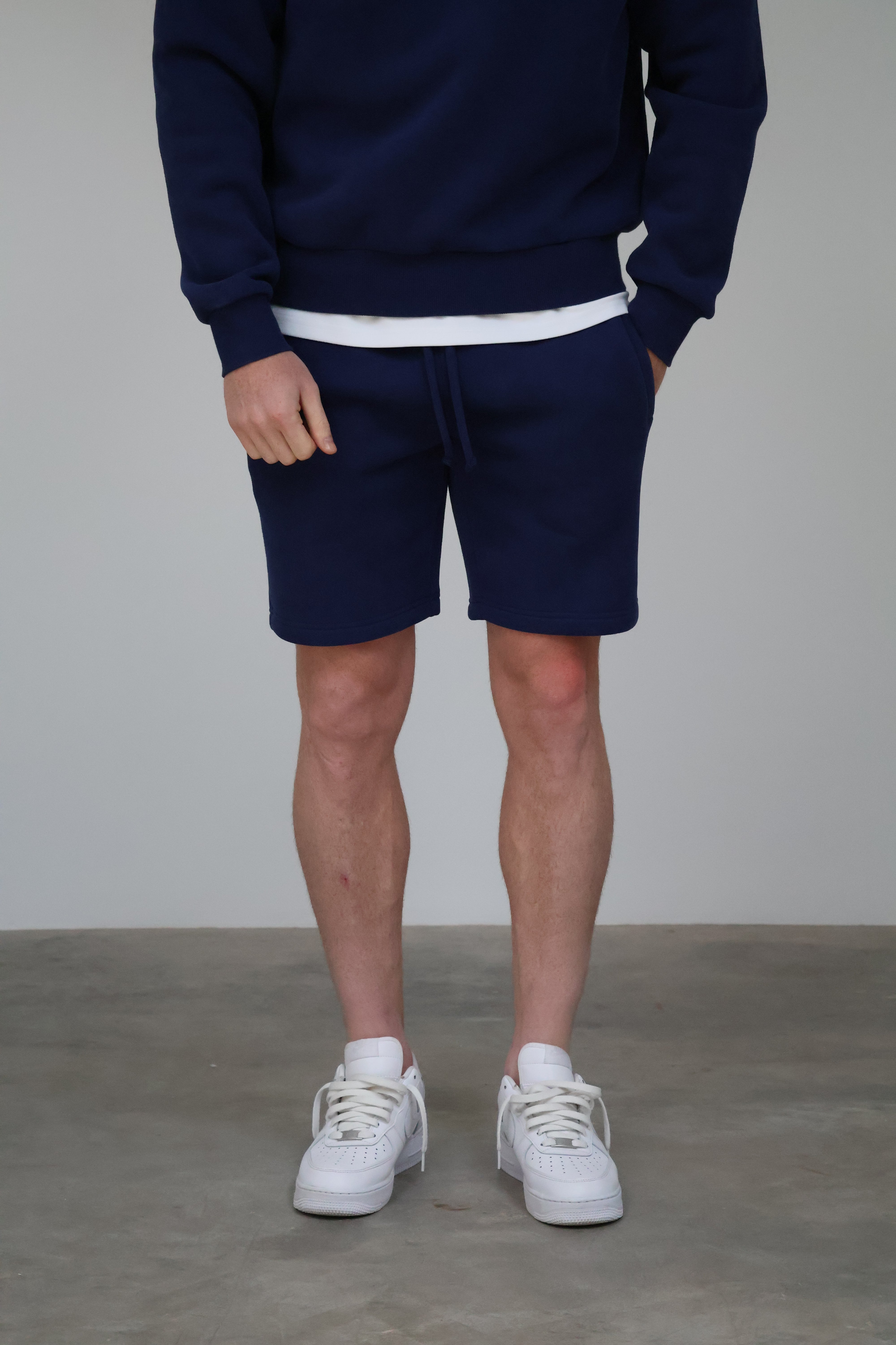 Essential Navy Jogger Shorts
