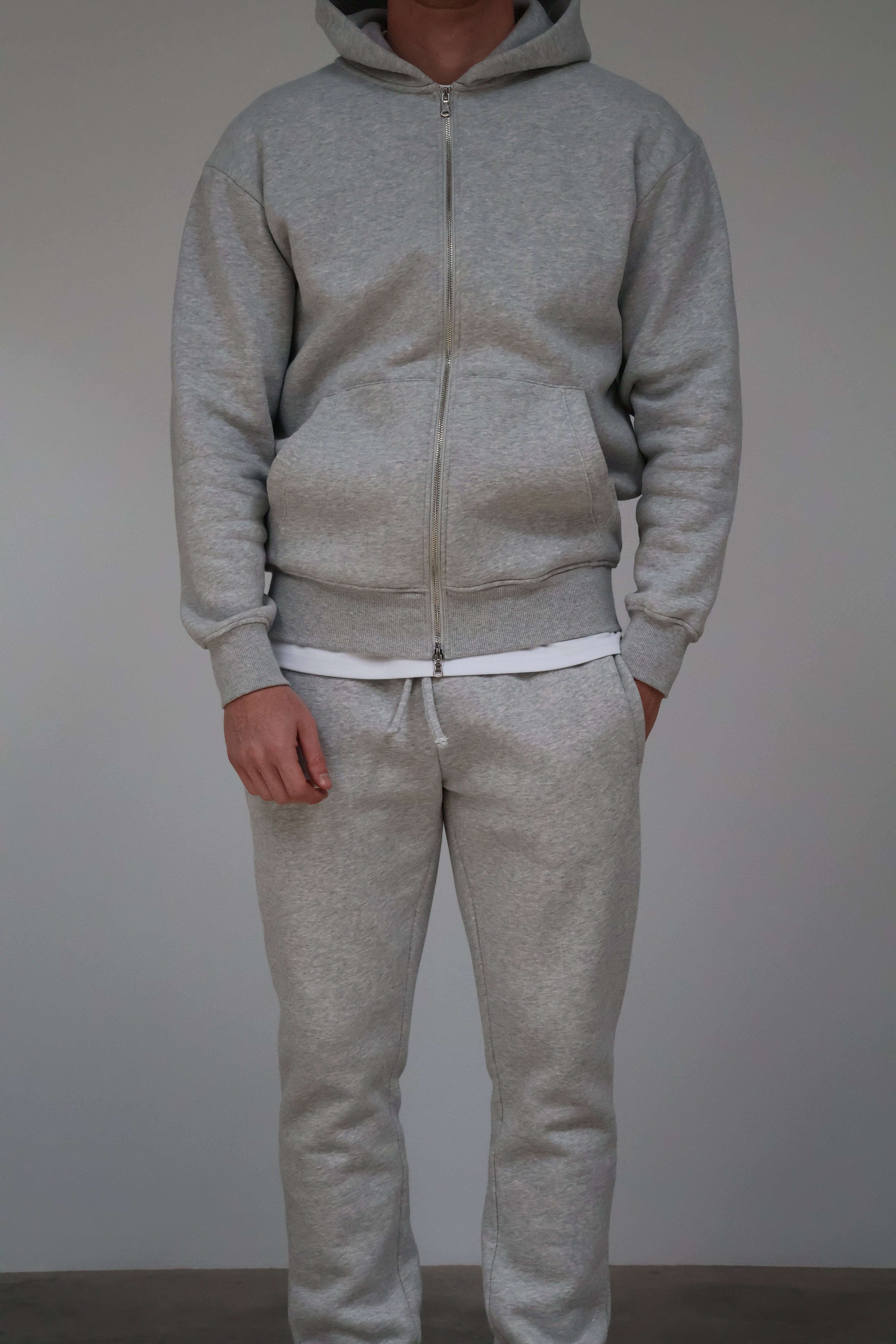 Essential Grey Zip