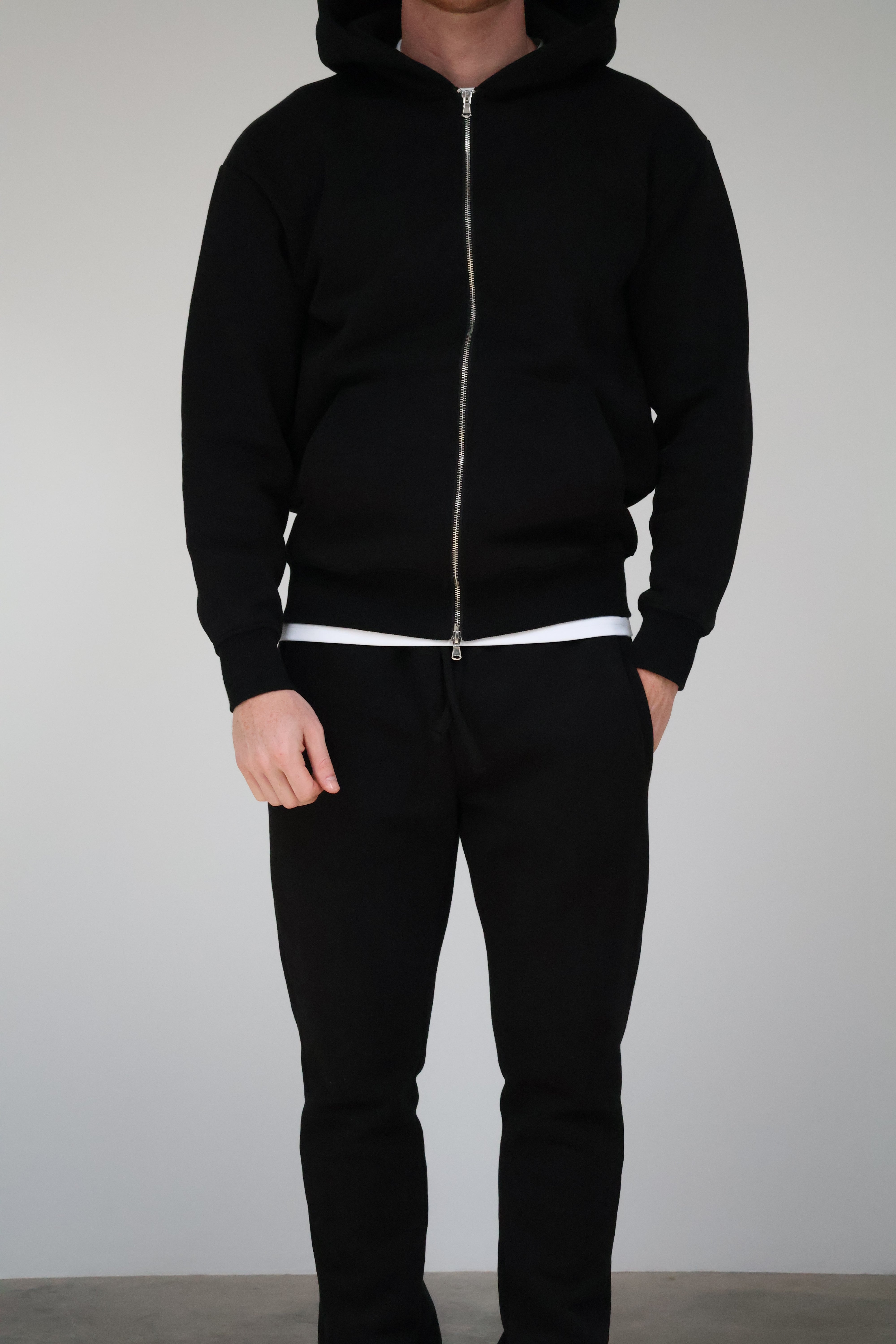 Essential Black Zip