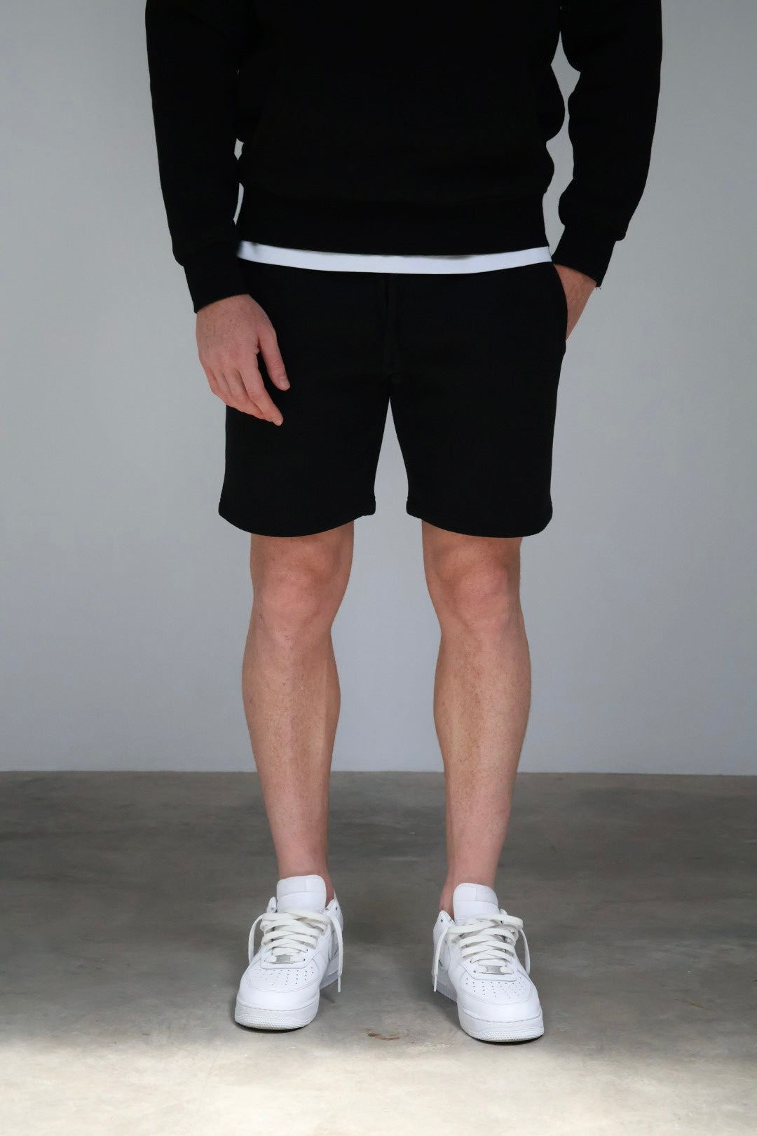 Essential Black Jogger Shorts