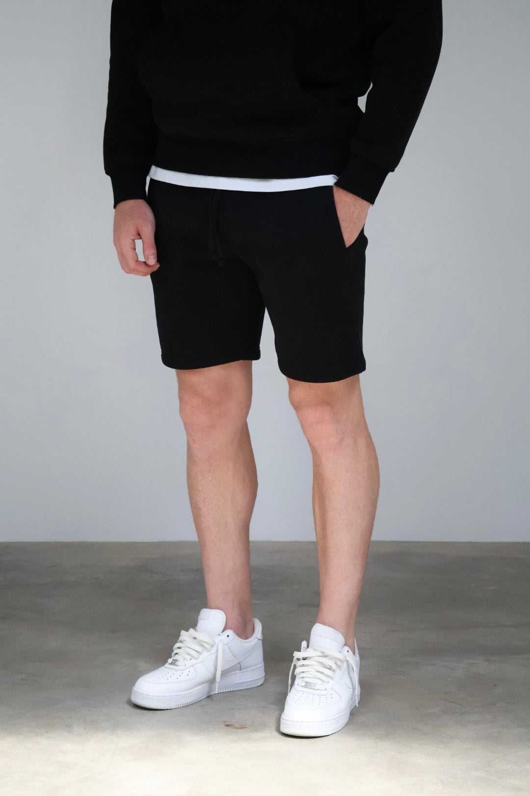 Essential Black Jogger Shorts