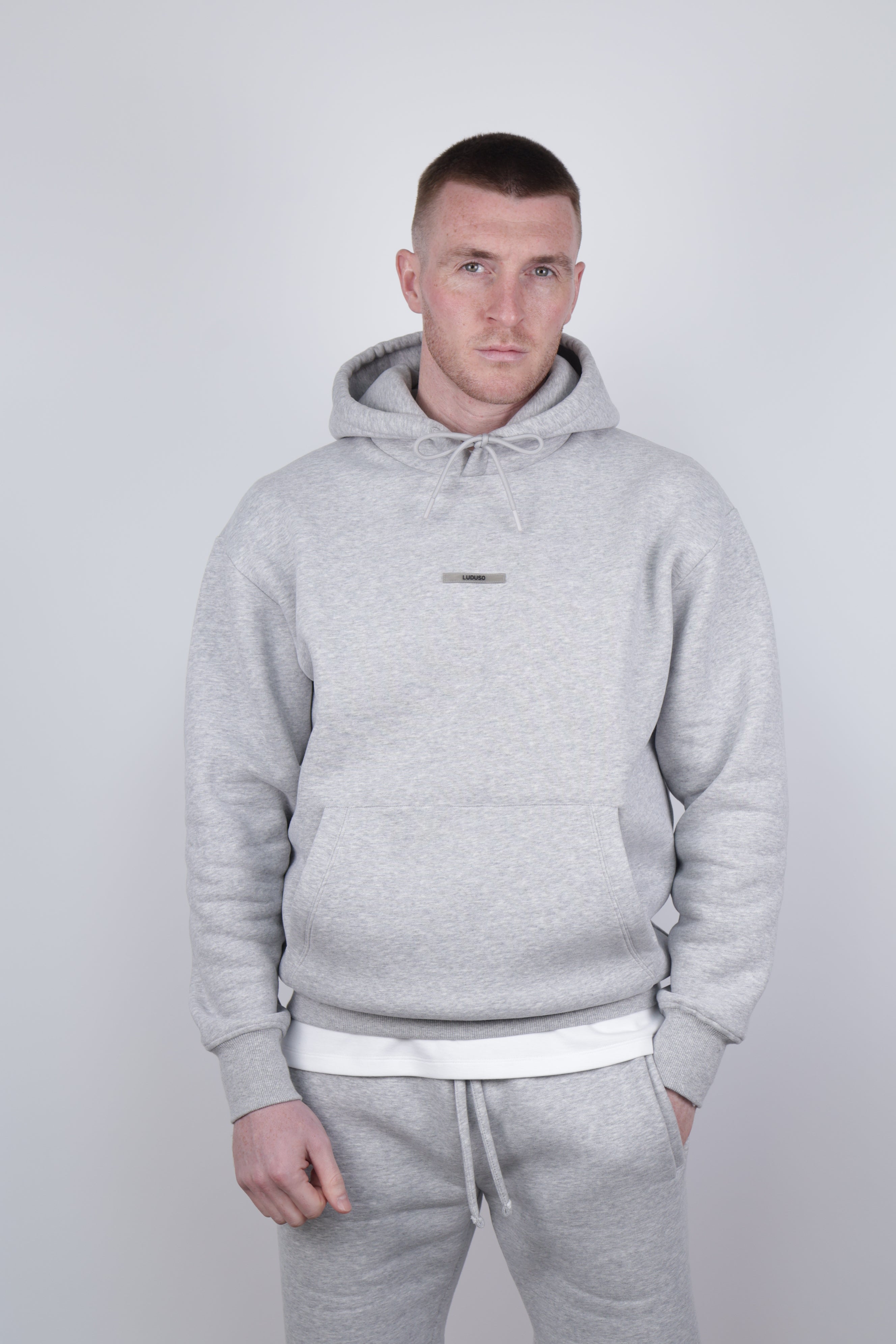 Essential Grey Hoodie | Men's Activewear – Luduso
