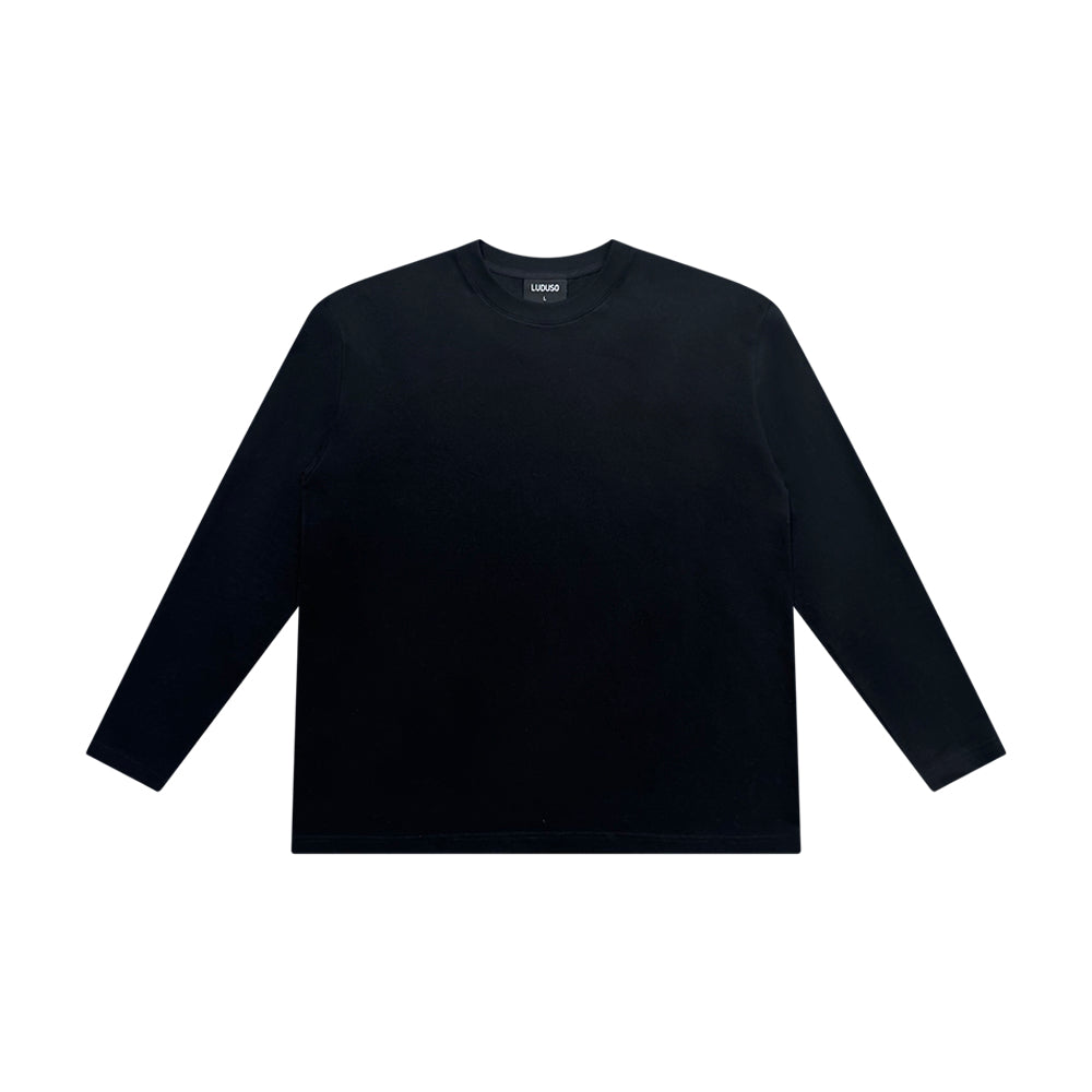 Blank Long Sleeve T-Shirt - Black