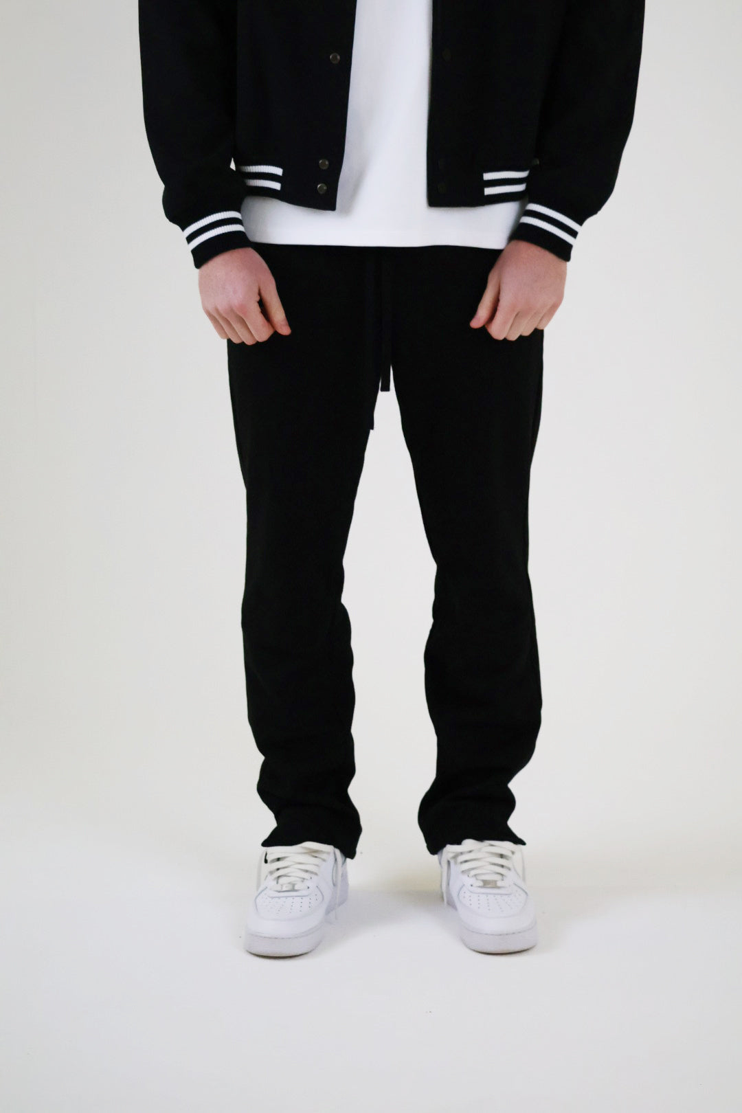 Black Split Hem Jogger