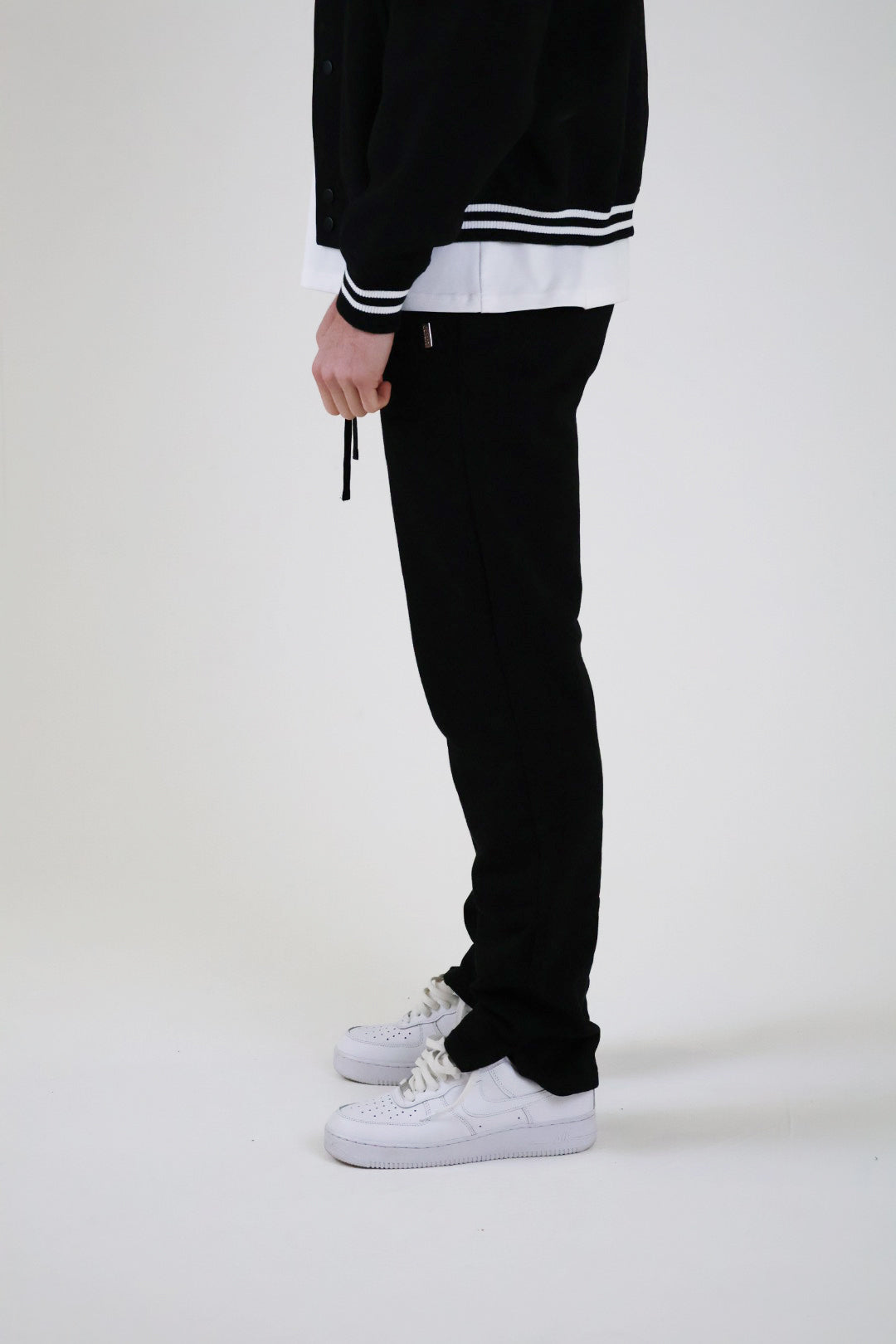 Black Split Hem Jogger