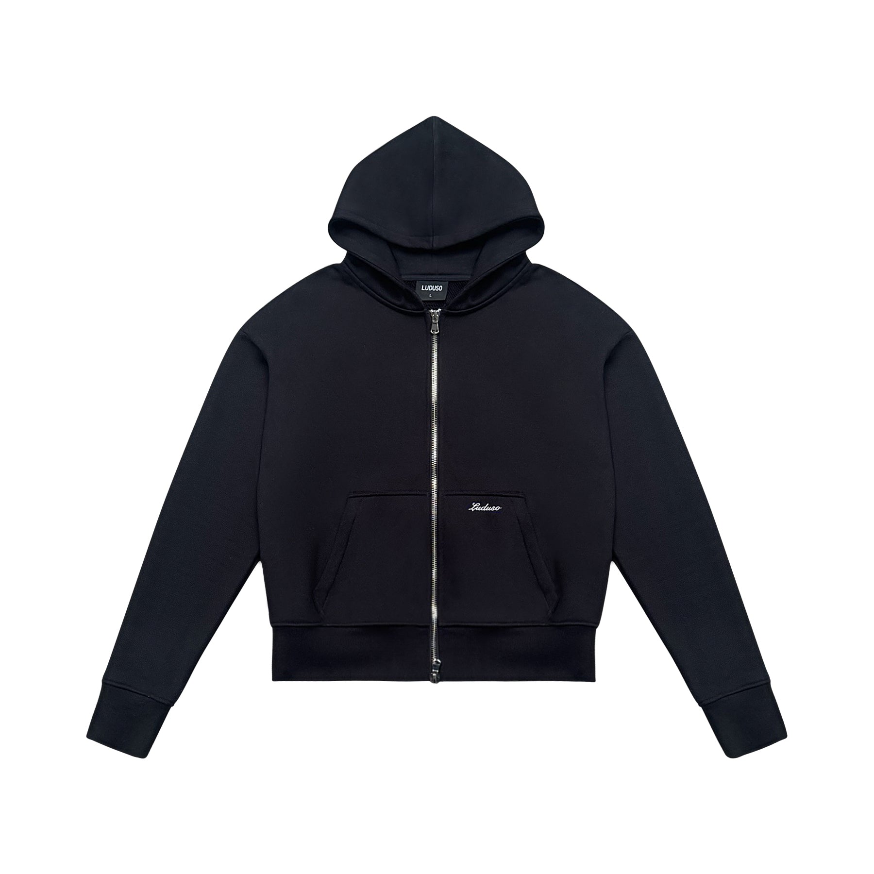 Heavyweight Zip-Through Black